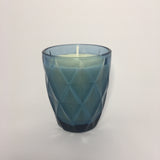 Diamond Tumbler, Clear Blue 190g